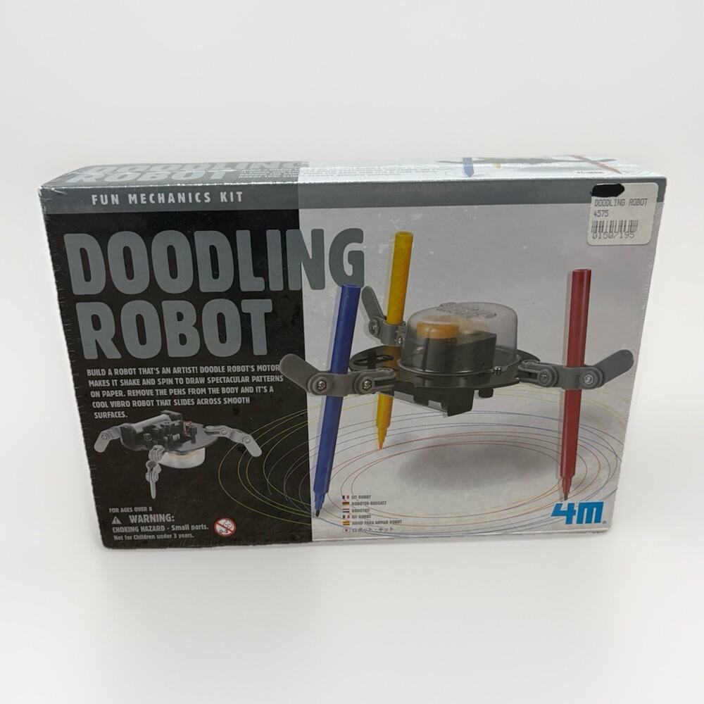 4M Kidz Robotix Doodling Robot DIY Science Engineering Robotics Kit New Sealed